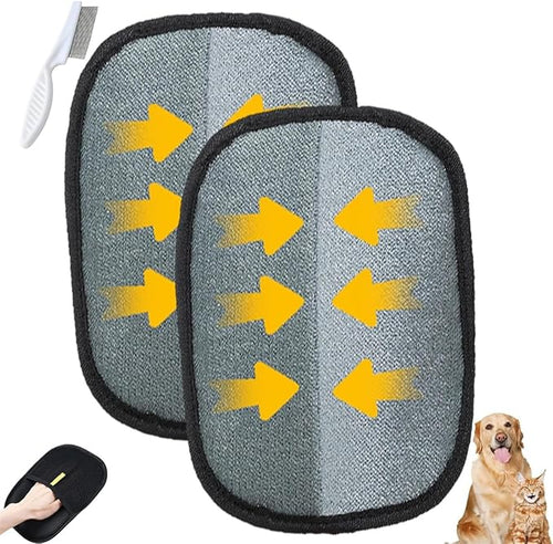 Pet static hair removal gloves