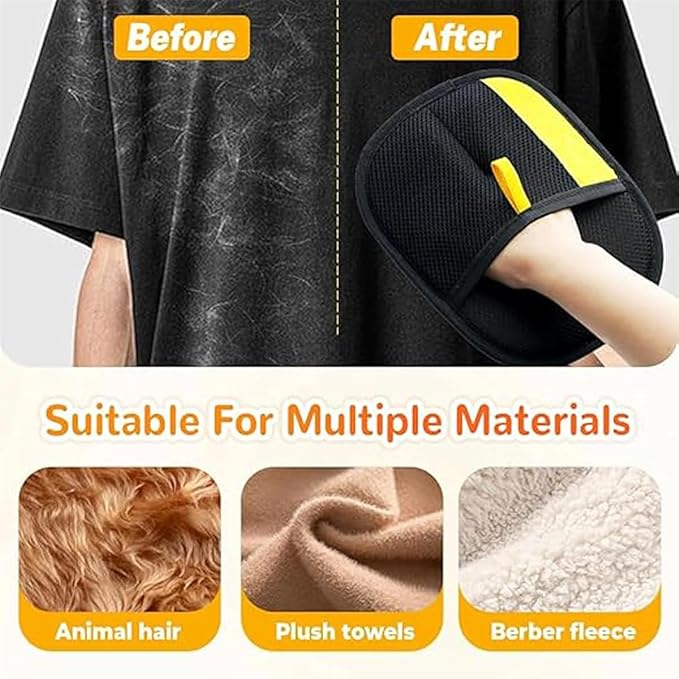 Pet static hair removal gloves