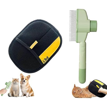 Pet static hair removal gloves