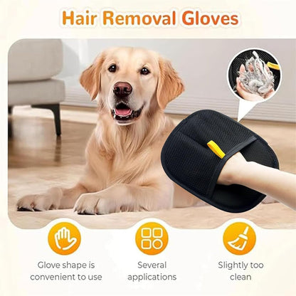 Pet static hair removal gloves