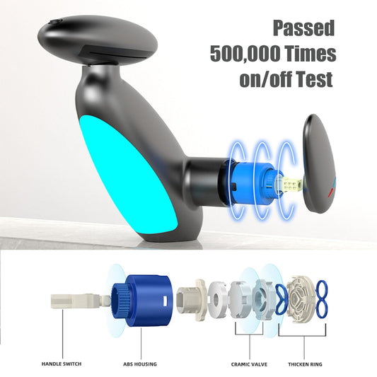 Bathroom Vanity Faucet with Pull Out Sprayer, Hot & Cold Water