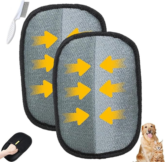 Pet static hair removal gloves