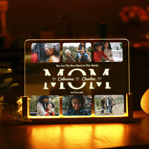 Personalized Acrylic Photo Lamp MOM