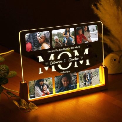 Personalized Acrylic Photo Lamp MOM